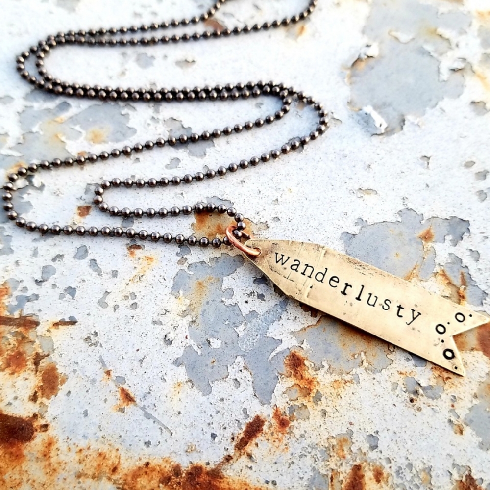 Wanderlusty Artisan Upcycled Bullet Necklace